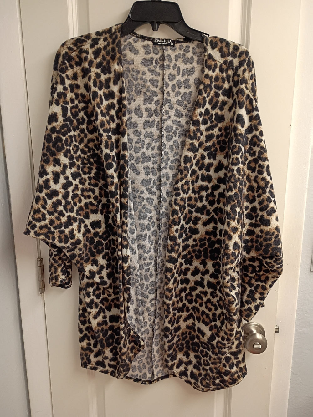 HEIMISH USA Leopard Print Top - Brown Black Cream